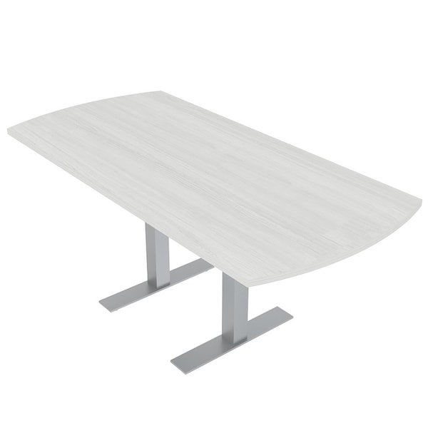 33.5 in W, 69.5 in L, 29 in H, Engineered Wood Top, White